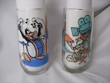  2 Pc Looney Tunes Vintage 1970s Bugs Bunny Daffy Duck and Porky Pig Pepsi Glass
