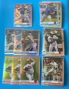 Lotto 29 carte Topps Chrome Refractor Baseball 2019 TUTTI I ROOKIES Burnes (S624) - Foto 1 di 5