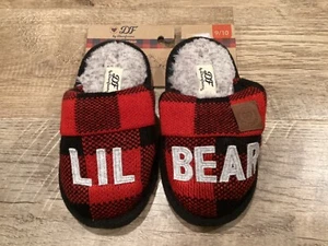 Pantofole bambino LIL BEAR in memory foam nuove con etichette di Dearfoams taglia 9/10 - Foto 1 di 1
