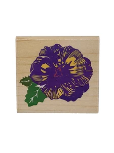Posh Impressions Pansy Z-596E rubber stamp by Rubber Stampede - Picture 1 of 7