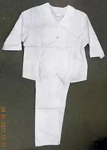 White Pants Set 22 Premier V Neck Nurse Uniform Scrub Top 5572H New - Picture 1 of 3