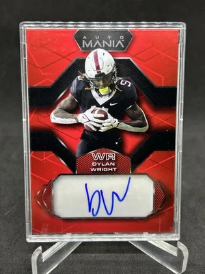 Dylan Wright Auto Mania RC Auto RED Minnesota Gophers TCU HORNED FROGS - Image 1 of 2