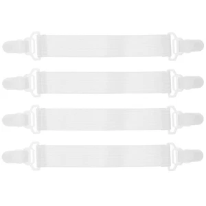 2 Count Fastening Belt Hook Elastic Bed Sheet Straps Holder Bedsheet - Picture 1 of 12