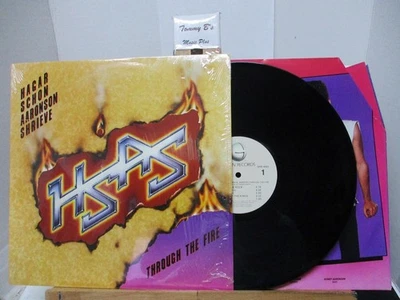 Hagar Schon Aaronson Shrieve HSAS Through the Fire Vinyl Lp Geffen USA NM/NM - Image 1 of 4