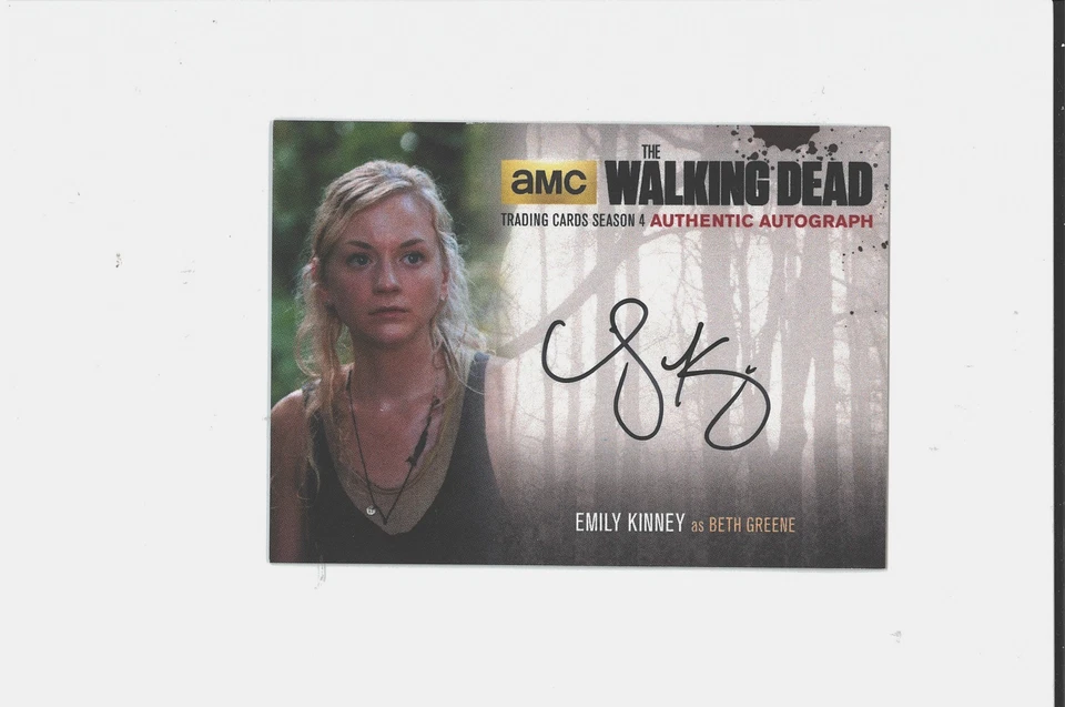 Emily Kinney Auto MASTERS OF SEX ARROW THE WALKING DEAD Rittenhouse Autograph - Image 1 of 3