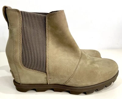 Sorel Chelsea Boot Womens 11 Joan of Arctic Wedge ll Leather Slip-On Boho Casual - Image 1 of 4