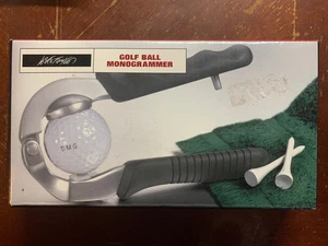 Golf Ball Monogrammer Press with Box - Complete with Accessories Chrome Plated - Picture 1 of 2