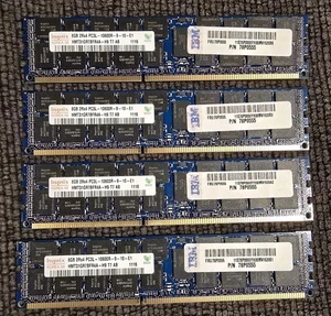 4x8GB - HMT31GR7BFR4A-H9 HYNIX 8GB 2RX4 PC3L-10600R DDR3 1.35V MEMORY MODULE  - Picture 1 of 3