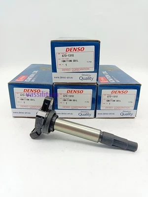 4Pcs Denso Ignition Coil 673-1310 For Toyota Corolla Prius 1.8L 90919-02258 NEW - Image 1 of 4