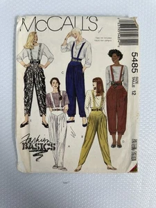 McCalls 5485 Sewing Pattern Misses' Pants 3 Lengths & Belt Size 12 UNCUT FF - Picture 1 of 2
