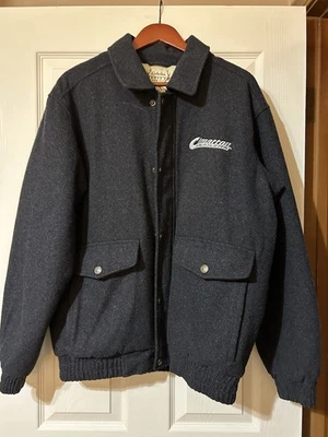 Cabelas Men's Size L Chore Jacket Wool Blend Snap/Zip Lined Heavy Warm Work Gift - Image 1 of 4