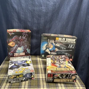 Lot of 4 Ban Dai Models Deathscythe Hell/RX-78 Gundam/Zollidia/MSM-072'GOK    X2 - Picture 1 of 16