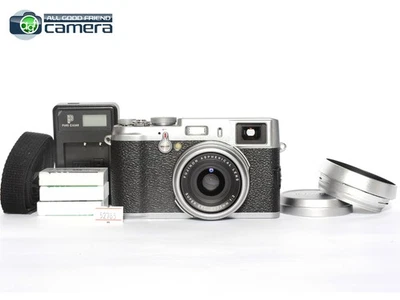 Fujifilm X100 12.3MP Digital Camera Silver Fujinon 23mm F/2 ASPH. Lens *EX+* - Image 1 of 4