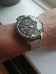 HAMILTON Automatic Khaki H604160 Field Pioneer Chronograph Cal H-31  42 mm - Picture 1 of 20