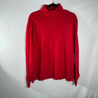 Top Cross Creek Mujer XL Rojo Cuello Alto Manga Larga Hecho en EE. UU. Foto 1 de 4