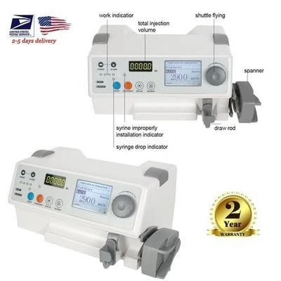 Bomba inyectora de jeringa de infusión médica + alarma visual de biblioteca de medicamentos para HumanVET Foto 1 de 4