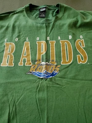 MLS Colorado Rapids Marcelo Balboa T 恤尺寸 XL。  复古和罕见的 2003 年。 — 第 1/4 张图片