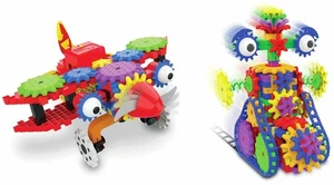 Techno Gears STEM Construction 2 Pack Set Rockinfoot Rover Bionic Biplane - Picture 1 of 4