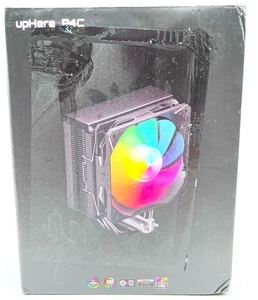 Nuevo enfriador de aire CPU Uphere con efecto de luz LED RGB modelo P4 - negro - Imagen 1 de 5