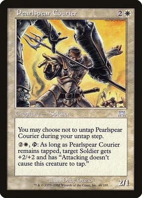 (4x) PEARLSPEAR COURIER - Onslaught – MTG Magic the Gathering Card - Uncommon - Image 1 of 4