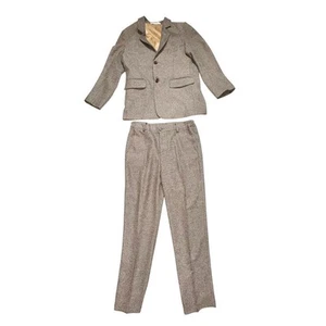 Japanese Women's Vtg Harris Tweed Wool Blend Pantsuit Multicolor Size M corpcore - Picture 1 of 13