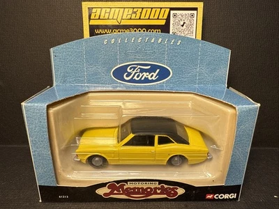 1998 Corgi Toys - 61213 Motoring Memories - FORD CORTINA GXL MK3 - Amarelo - Na Caixa - Imagem 1 de 4