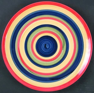 Tabletops Unlimited Swirl Multicolor Dinner Plate 5611406 - Picture 1 of 1