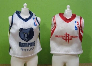 WNBA BARBIE DOLL HOUSTON ROCKETS/GRIZZLES BASKETBALL CLOTHES TANK TOPS JERSEYS - Picture 1 of 1