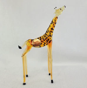 Vintage Murano Giraffe mundgeblasene Glas Figur Original Etikett Made in Italy - Bild 1 von 19