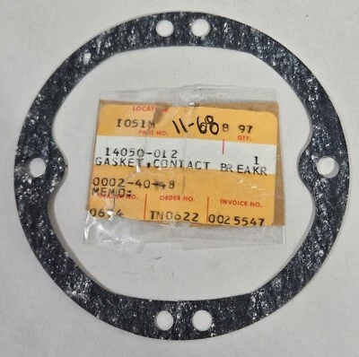 Junta de interruptor de contacto 1 NOS 1979-1983 Kawasaki KZ250 KL250 OEM 14050-012 NUEVO Foto 1 de 2