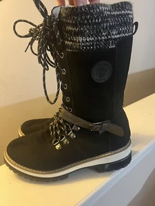 Woman’s winter boots size 9 Very Lightweight Black - Picture 1 of 5