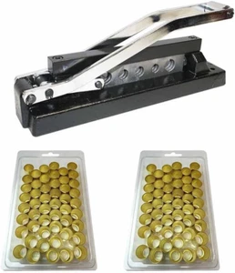 Crimpatrice crimpatrice per tubi da banco resistente 5 matrici con set di 50 ferri - Foto 1 di 4
