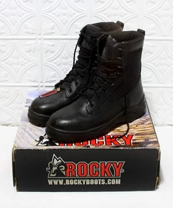 Rocky Boots 5258 Negro Seguridad en el Trabajo PT Compuesto ASTM Impermeable Talla 9W Nuevo - Imagen 1 de 10