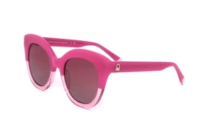 Benetton BE5090 210 G. MILKY PINK 52/22/140 WOMAN Sunglasses - Picture 1 of 3