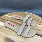 UnionBay Gold Embellished Glitter Slides Sandals Womens Size 6