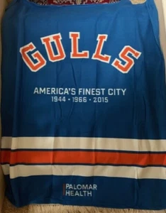 Large (5' x 4') San Diego Gulls Hockey Fleece Blanket/Cover -Great for the Beach - Picture 1 of 1