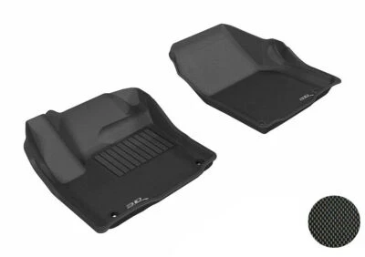 3D MAXpider  Black 1st Row 2 Pc Floor Liners for Land Rover Range Rover Evoque - Image 1 of 4
