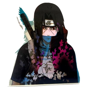 ITACHI UCHIHA - NARUTO ANIME ABZIEHBILD AUFKLEBER FÜR LKW/LAPTOP/AUTO 3D LINSE - Bild 1 von 4