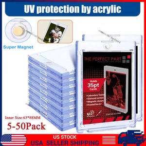 Estuche para Tarjetas Magnéticas para Tarjetas Deportivas 35pt One-Touch Duro Protección UV Paquete de 5-50 - Imagen 1 de 75