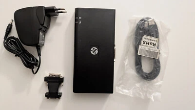 HP USB 2.0 Docking Station HSTNN-S02X 589100-001 DVI, LAN, USB dock hp - Immagine 1 di 4