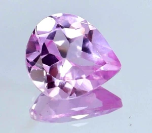 3.10 Ct Light Pink Ruby Certified Pear Cut Stunning Loose Gemstone - Picture 1 of 5