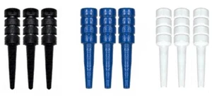 Nuevo Juego de 9 clavijas de madera de abedul para cribar - se envía con seguimiento - negro azul blanco - Imagen 1 de 1
