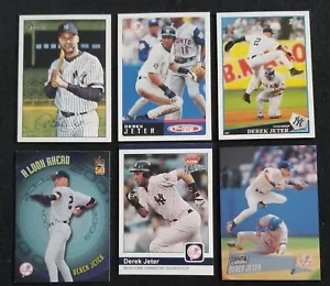 Derek Jeter 6 Assorted Cards Lot - Picture 1 of 1