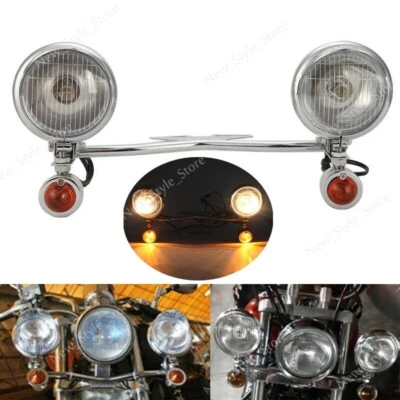 Passing Spot Light Bar For Honda VT Shadow Spirit Aero ACE VLX 600 750 1100 1300 - Image 1 of 4