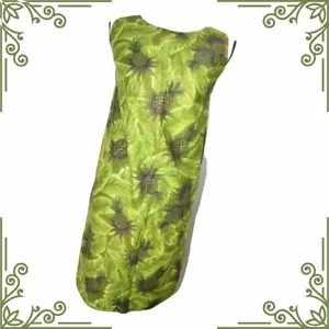 1960 Original Vintage Fashions By Tina Hawaiian Dress Pineapples Made in Waikiki - Picture 1 of 6