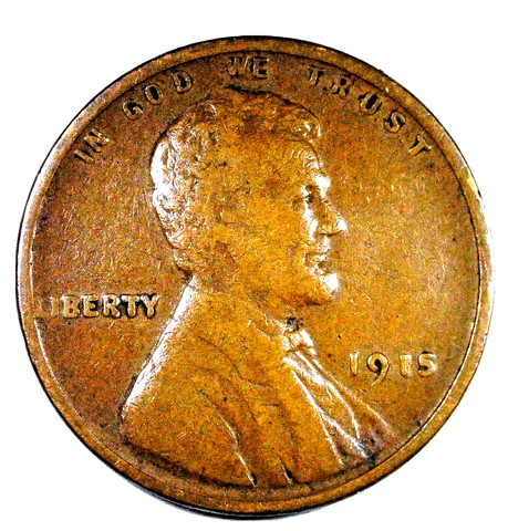 1915  Lincoln Wheat Penny....   Nice Detailed Coin....   7-19-24 Cover