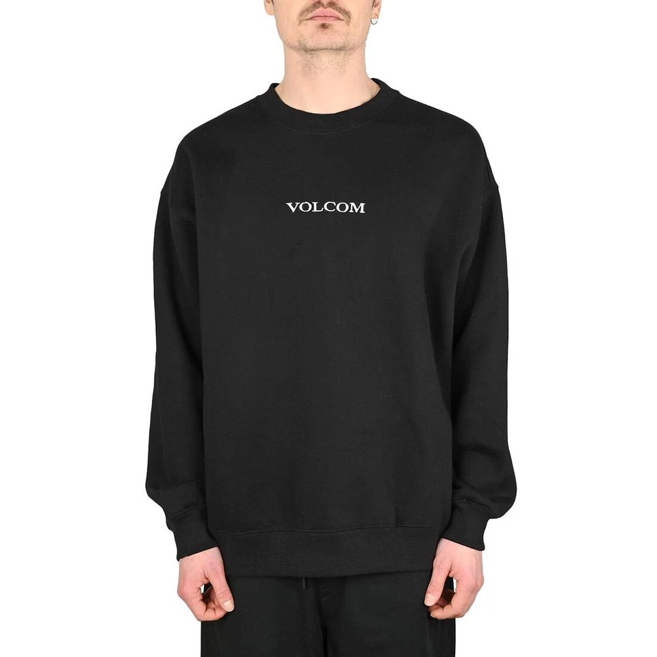 Volcom Piedra Jersey Sudadera Cuello Redondo - Negro - Imagen 1 de 4