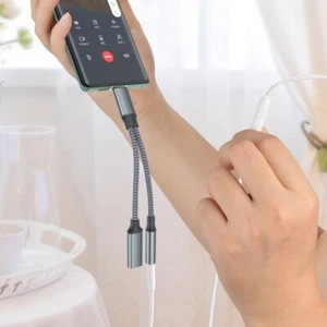 USB C To 3.5mm Adapter Converter With 60W Fast Charge Capability And Clear Sound - Photo 1/11