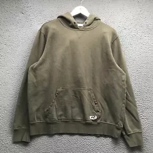 Fila Sweatshirt Hoodie Mens Large L Long Sleeve Pocket Graphic Logo Green - Picture 1 of 6