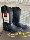 Masterson Boot Co. Womens Leather Pull On Cowboy Boots Black Rb7482 Sz 8w *new*